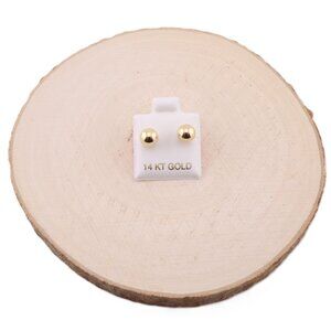 Women's‎ 14k Gold Ball Stud Small Earrings - Classic & Timeless Jewelry **